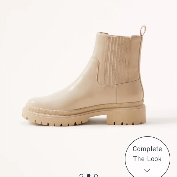 Chunky Chelsea Boots - Cream - A&F - Picture 2 of 11